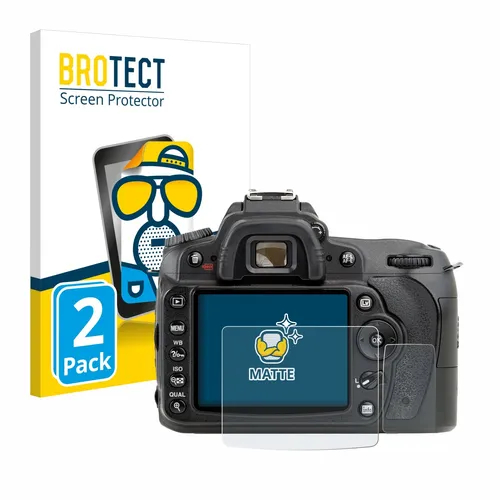 2x BROTECT Schutzfolie Entspiegelt für Nikon D90 Matt Antireflektierend