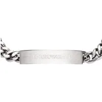 Emporio Armani Herren-Armband Edelstahl Spring 2026 - Elegantes Edelstahl-Armband mit Karabinerverschluss und stilvollem Design. Perfekt für jeden Anlass und ein echter Hingucker durch die Kombination aus matten und glänzenden Elementen.