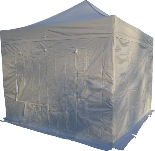 3x3m ALU Profi Faltzelt Marktzelt Marktstand Tent 50mm Hex ALU mit Metallgelenken und FEUERHEMMENDEN PLANEN von AS-S