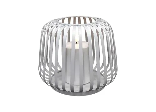 Candela Lights »Cottage Metal« Solar-Laterne - Lampen mit hochwertigem Metall und authentischer Stumpenkerze, ideal für stimmungsvolles Licht im Garten – komplett solarbetrieben und wetterfest!
