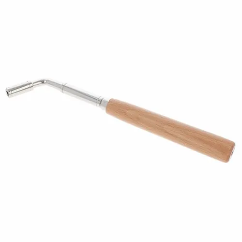 K&M 166/1 Piano Tuning Hammer - Professioneller Stimmhammer für Klaviere, vernickelt und mit zylindrischem Quadrat-Einsatz für präzise Stimmung.