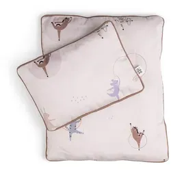Sebra Puppenbettwäsche Teeny Toes, pink - Puppenzubehör aus Bio-Baumwolle, sorgt für Gemütlichkeit für Puppen und Kuscheltiere – ideal für den Puppenwagen!