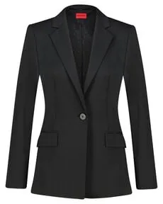 HUGO Damen Blazer Atana schwarz (40) - Eleganter schwarzer Blazer für Damen, ideal für Business und Partys. Hochwertige Materialien sorgen für Stil und Haltbarkeit.