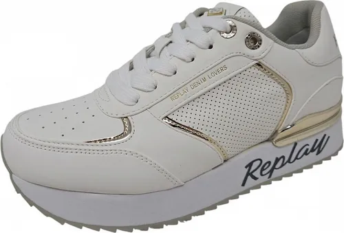 Replay Sneaker Penny Pierce - Modische Damen Sneaker aus weichem Kunstleder mit bequemer Textil-Innenausstattung und individueller Schnürung für perfekten Sitz.