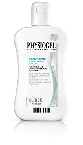 Physiogel Sc Shampoo und Spülung 250 ML - Shampoo und Spülung für empfindliche Kopfhaut, milde Reinigung ohne Duft- und Farbstoffe, verleiht Glanz und Volumen, dermatologisch empfohlen.