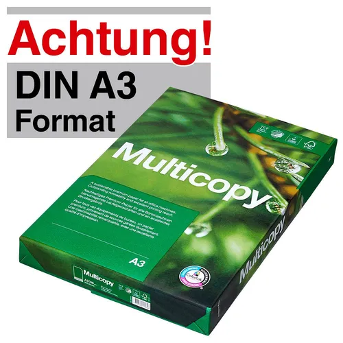 Multicopy Kopierpapier ORIGINAL DIN A3 80 g/qm 500 Blatt