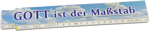 Zollstock "Gott ist der Maßstab" - 2 Meter  (*NEU*)