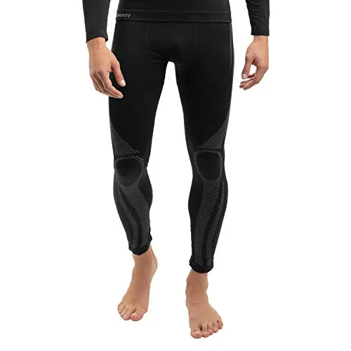 Gomati Herren Thermo Unterhose Seamless Funktionswäsche schnelltrocknend - Grau L-XL