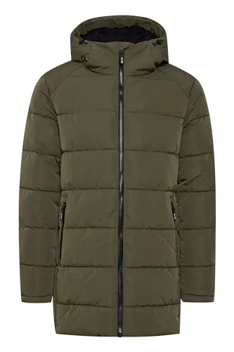 Indicode Hersh Steppjacke Herren Parka - Winterjacke gefüttert mit Kapuze - Funktionsjacken, warmer, gefütterter Parka mit hochabschließender Kapuze und nachhaltiger Herstellung für umweltbewusste Mode.