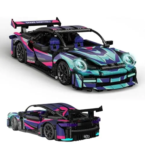 NUOJIAYING Supersportwagen Bausteine Sets, 1116 Teile 1:14 Technik Sportwagen Bausteine Rennwagen Auto Modell, DIY Sportwagen Modell Bausteine Bausatz, Geschenk für Jugendliche und Erwachsene