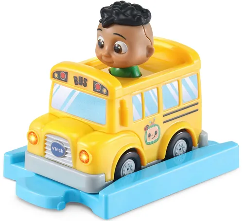 VTech Tut Tut Baby Flitzer - CoComelon Codys Schulbus inkl. Schiene, interaktives Spielzeug mit Musik, Lichtern und Sprachförderung für Kinder ab 1,5 Jahren