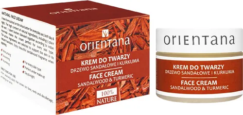 Orientana Sandalwood and Turmeric Face Cream 50g - Sonstige Gesichtspflegeartikel – 99,5% natürliche Anti-Aging Creme mit Sandelholz und Kurkuma, nährt, regeneriert und schützt selbst anspruchsvollste Haut.