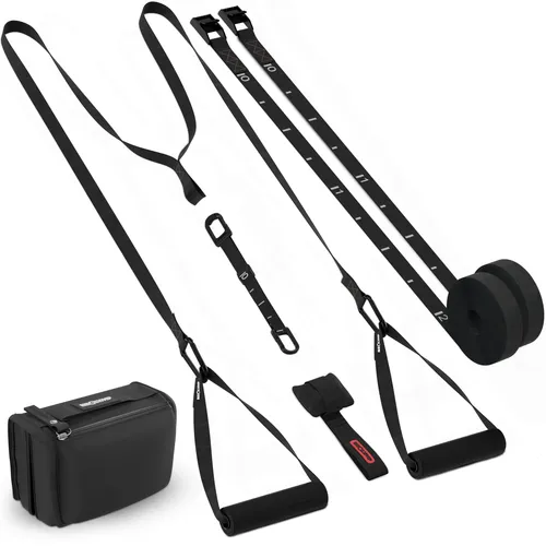 NEOLYMP Schlingentrainer Set – Kompaktes Fitnessgerät für Zuhause - Vielseitiger Schlingentrainer für effektives Krafttraining. Robust, leicht transportierbar und ideal für alle Fitnesslevel – perfekter Begleiter für dein Home Workout.