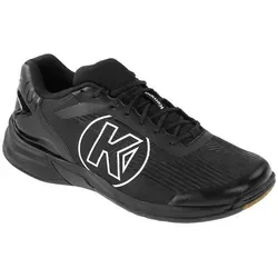 Kempa Unisex Attack Three 2.0 Sneaker, Schwarz, 36 EU - Sneaker für Hallen- und Handball, atmungsaktives Mesh-Obermaterial für optimale Belüftung und gedämpfte EVA-Zwischensohle für hohen Tragekomfort.
