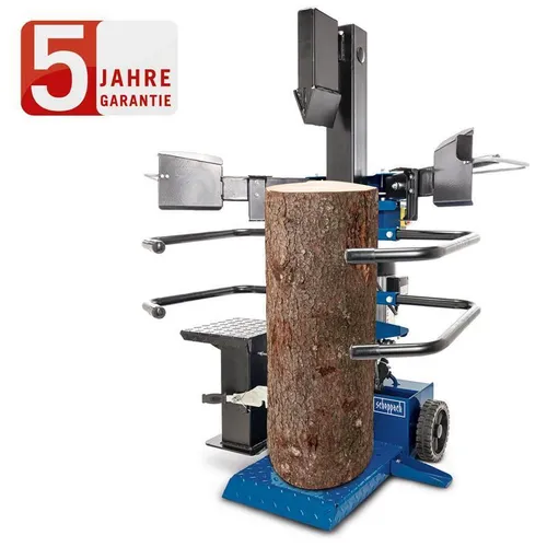 Scheppach Compact 8T Meterholz Holzspalter - 7,95 Tonnen Spaltkraft, 400V 3500W, schwenkbarer Tisch für flexible Arbeitshöhen und GS zertifiziert