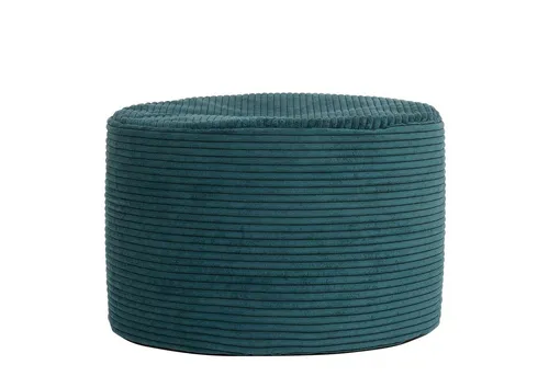 Icon Milano Hocker - Blaugrün, Flauschiger Cord Stoff - Stilvolle Hocker, kompakt und bequem, ideal als zusätzlicher Sitzplatz oder zur Kombination mit Icon-Sitzsäcken. Der strapazierfähige Cordbezug sorgt für Langlebigkeit und Komfort.