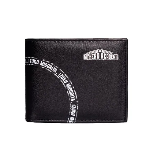 My Hero Academia - Izuku Midoriya Bifold Wallet Black - Geldbörsen & Etuis, stilvoller Leder-Geldbeutel für Fans mit exklusivem Design von Izuku Midoriya, ideal für jeden Tag.