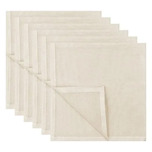 Fousenuk 6 stück Passiertuch, Käsetuch 50x50cm aus Baumwolle Filtertuch zum Abseihen, Mulltuch Dichtegrad 100 Waschbar Seihtuch für, Hausgemachten Käse, Obstsaft, Pudding, Kaffee, Tofu, Backen