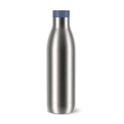 Emsa Isolierflasche Bludrop Eco 0,7L - Auslaufsicher - Isolierflaschen, 24 Stunden kalt, 12 Stunden warm - perfekt für unterwegs und spülmaschinengeeignet für einfache Reinigung.