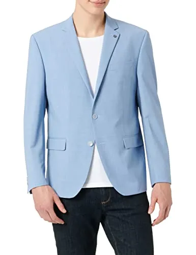 Daniel Hechter Herren Jacket NOS MOD DH-X Blazer, Blau (Light Blue 620) - Sakkos für Herren mit superelastischer Wollmischung, wirkt sommerlich leicht und elegant in heller Unifarbe.