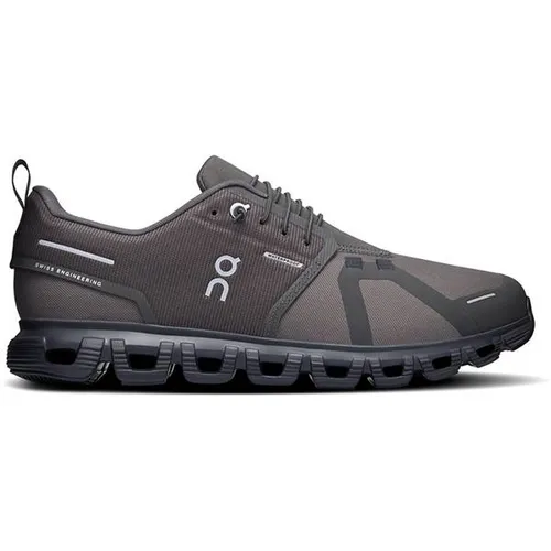 On Running CLOUD 6 Waterproof Herren Sneaker - Dornen Schwarz - 41 EU - Wasserdichter Sneaker für Herren, ideal für Beruf und Alltag, mit 3.2 cm Absatzhöhe und rutschfester Gummisohle für optimalen Komfort.