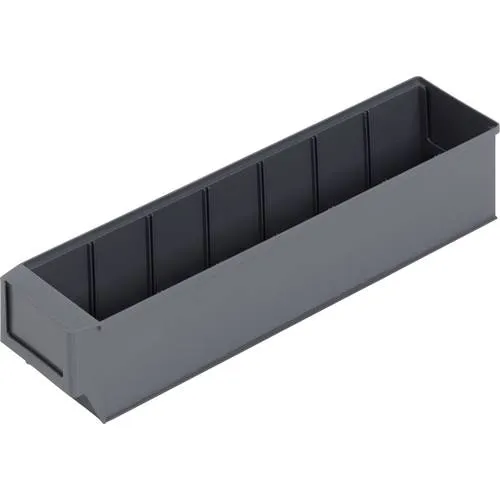 Alutec 66029 Sichtlagerkasten (L x B x H) 400 x 91 x 81 mm Dunkelgrau 1 St.