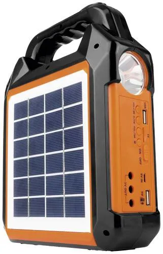 EASYmaxx Solar-Generator Kit 4500mAh - 2 Auflademodi, integriertes FM-Radio und Powerbank für Outdoor-Aktivitäten und Notfälle