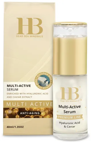 H.B. Dead Sea Minerals Gesichtsserum Health&Beauty Multi-Active Anti-Aging Gesichtsserum mit Hyaluron 40ml