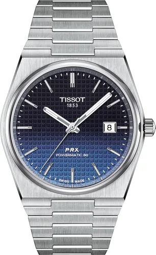 Tissot PRX Powermatic 80 Gradient T137.407.11.051.01 Herren Automatikuhr - Herrenuhren mit 80 Stunden Gangreserve, Edelstahlgehäuse und Saphirglas – ideal für stilbewusste Männer.