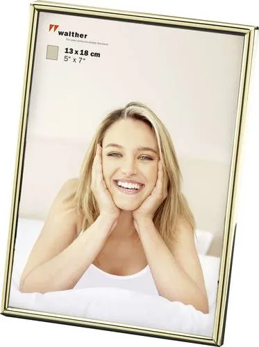 walther+ design WD318G Bilder Wechselrahmen Papierformat: 13 x 18cm Gold
