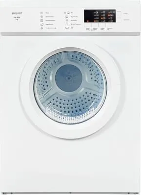 Exquisit TAE 70-3 - 7kg Ablufttrockner, Energieeffizienzklasse C, LED Display und Knitterschutz für optimale Trocknung