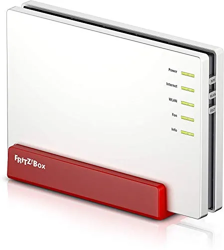 AVM FRITZ!Box 7580 WLAN AC + N Router (VDSL-/ADSL-/ADSL2+-Modem, 4x4 MU-MIMO mit 1.733 (5 GHz) + 800 MBit/s (2,4 GHz), DECT-Basis, Media Server)