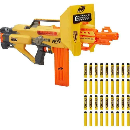 Hasbro Nerf Grand N-Strike Stampede ECS elektronisches Gewehr Schaumstoff Dart