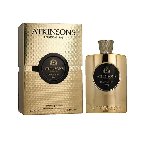 Atkinsons Oud Save The King Eau de Parfum 100ml - Unisex Duft mit königlichem Amber-Aroma, ideal für besondere Anlässe und den Alltag. Verleiht Ihrer Präsenz eine majestätische Note mit frischen und würzigen Kopfnoten.