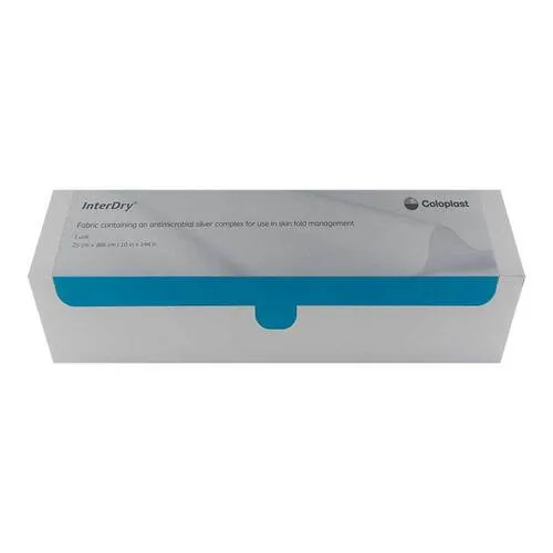 Interdry Textilstoff mit Silber 25x366 cm Rolle Verband 1 St