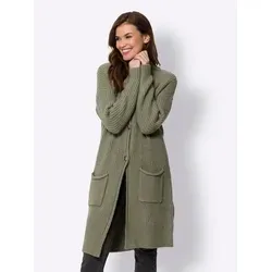 heine Strickjacke Strickjacke grün 46
