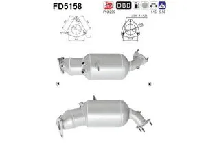 AS Ruß- / Partikelfilter für SEAT 3R0254750AX FD5158 - Auspuffanlagen & Zubehör, hochwertiger Ruß- / Partikelfilter für Euro 5 Fahrzeuge, sorgt für saubere Abgase und erfüllt strenge Umweltstandards.