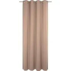 Adam Vorhang Uni Collection light – Blickdichter Ösen-Vorhang aus 100% Bio-Baumwolle, beige 145 cm x 245 cm - Eleganter, blickdichter Vorhang aus 100% Bio-Baumwolle, ideal für stilvolle Fensterdekoration. Mit Ösen für einfache Aufhängung und geprüfter Qualität nach OEKO-TEX®.