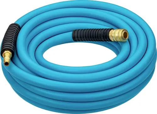 Hazet Druckluft-Schlauch 20m 20 bar - PVC-Schläuche für Druckluftgeräte, mit beidseitigem Knickschutz und auffälliger HAZET Hellblau Sichtbarkeit für mehr Sicherheit. Ideal für Industrie und Werkstatt.