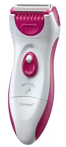 CARRERA LADYSHAVER BUTTERFLY WET&DRY - Damenrasierer für Nass- & Trockenanwendung, abwaschbar und perfekt für Achselhöhlen, Arme, Beine und Bikini.