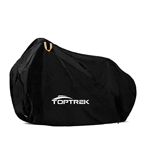 Toptrek Fahrradabdeckung Wasserdicht Oxford-Gewebe - Hochwertige Fahrradgarage 200 x 110 x 70 cm - Wasserdichte Fahrradabdeckung aus strapazierfähigem Oxford-Gewebe, ideal zum Schutz vor Wetter und Schmutz. Inklusive Aufbewahrungsbeutel für einfache Lagerung und Transport.
