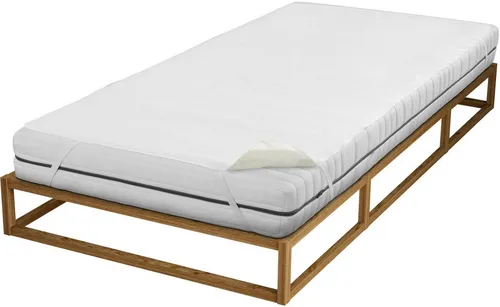Biberna Molton-Matratzenauflage "Sleep & Protect" 90 x 200 cm - Wasserundurchlässige Matratzenauflage, ideal für Allergiker. Hautsympathisch und wärmeisolierend, sorgt für optimalen Schlafkomfort.