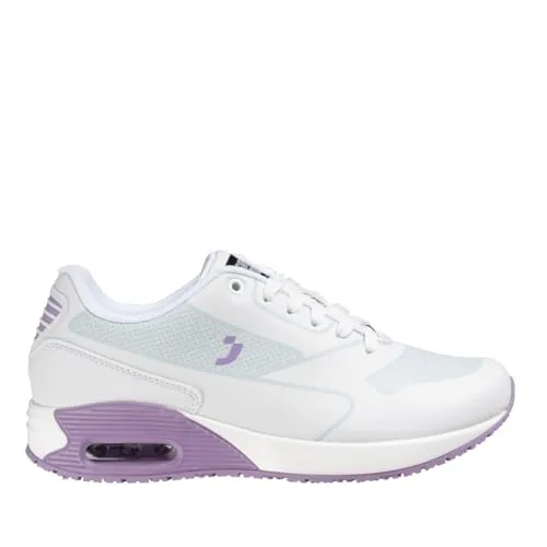Oxypas Sportlicher trendiger Sneaker ELA - Arbeitsschuhe mit rutschhemmender Gummisohle und antistatischem Einsatz, ideal für Gesundheitsfachkräfte. Der Sneaker bietet optimalen Komfort mit herausnehmbarer MEMORY FOAM Einlegesohle und sorgt für Schmerzlinderung bei längeren Stehzeiten.