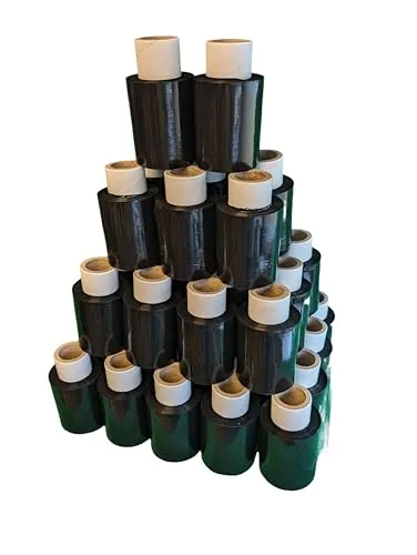 Mini Stretchfolie 10 cm Rollen 23 my + Abroller (schwarz) 40 x