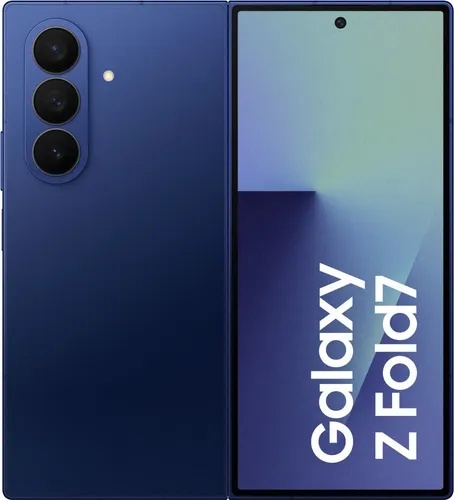 Samsung Galaxy Z Fold7 12/256GB Blue Shadow - Innovatives faltbares Smartphone mit 8" Hauptdisplay, 200-MP Kamera und ultra leichtem Design - ideal für Technikliebhaber.
