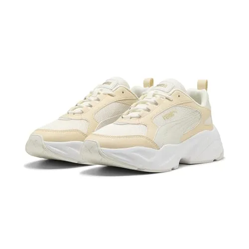 Puma Cassia 2.0 Warm White-Vapor Gray Größe EU 39 - Sneaker für Damen mit zeitlosem Design und hohem Tragekomfort. Der Low-Cut-Schnitt sorgt für eine lässige Optik, ideal für jeden Streetstyle.