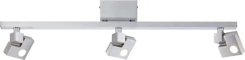BRILLIANT Lampe 90 Degree LED Spotrohr 3flg alu | 3x 3.6W LED integriert (SMD), (380lm, 3000K) | Köpfe schwenkbar