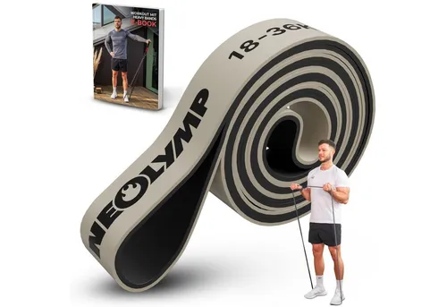 NEOLYMP Trainingsbänder Resistance Bands - Gym Zubehör für Ganzkörpertraining - Klimmzug Band, Kein Spannungsverlust,Hygienisch, Mehrschichtig, Naturlatex, Belastbar