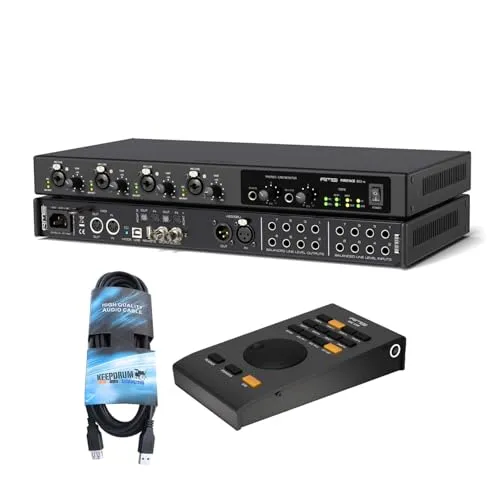 RME Audio Fireface 802 FS AE - Professionelles Audio-Interface mit Fernbedienung - Audio-Interface mit 60 Kanälen, 24-Bit/192 kHz, DSP-Mischer und DC-gekoppelten Ausgängen. Ideal für professionelle Anwendungen in Studioqualität.