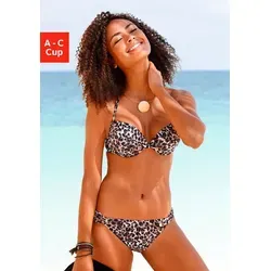 LASCANA Push-Up-Bikini braun 36